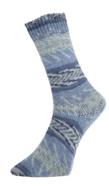 Pro Lana Fjord Socks 4-fach 197 - jeans/hellgrau