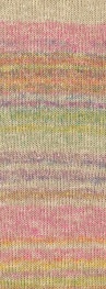 Lana Grossa Mosaico (Linea Pura) 03 - Senfgelb/Graubeige/Pink/Orange/Graurosa