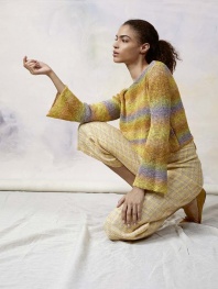 Pullover mit ausgestellten Ärmeln aus Linello 