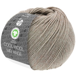 Lana Grossa Cool Wool Melange (GOTS) 123 - Beige meliert