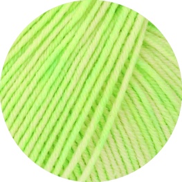 Lana Grossa Cool Wool Neon Print 6522 - Neongrün/Zartgrün