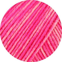 Lana Grossa Cool Wool Neon Print 6525 - Neonpink/Rosa