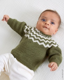 Pullover Mit Jacquardmuster aus Cool Wool Baby 