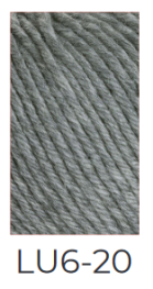 Ferner Wolle Lungauer Sockenwolle 6-fach Merino UNI 20 - Mittelgrau melange