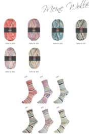 Sortiment - 6x Pro Lana Golden Socks 4-fach Triberg 
