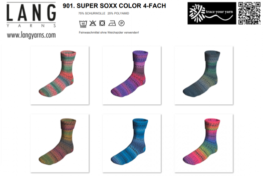 Super Soxx 100g 4-fädig Jungle Color 