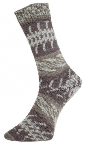Pro Lana Fjord Socks 4-fach 194 - braun/taupe/hellgrau
