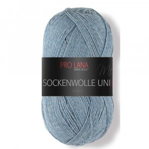 Pro Lana Sockenwolle Uni 4-fach 406 - graublau