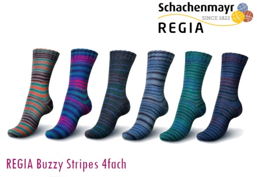 REGIA 4-fach Buzzy Stripes Color 