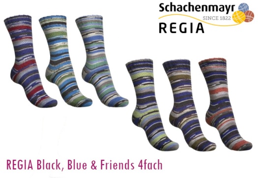 Sortiment - 6x REGIA 4-fach Black, Blue & Friends 